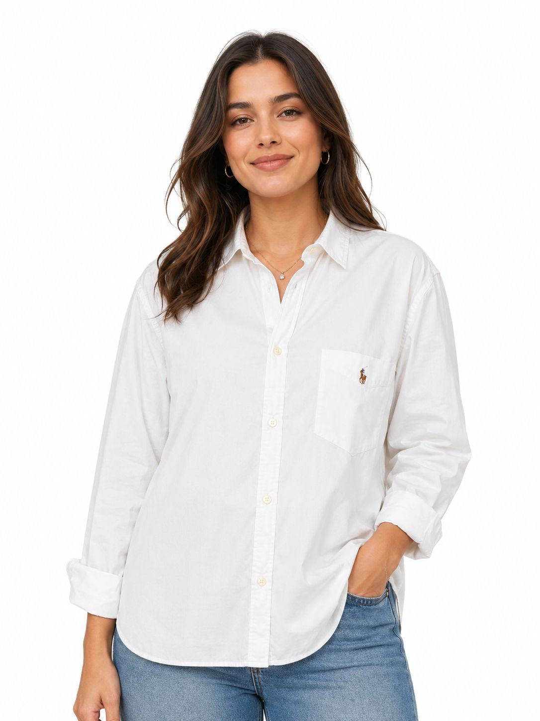 Ralph Lauren Slim Fit Knit Cotton Oxford Shirt