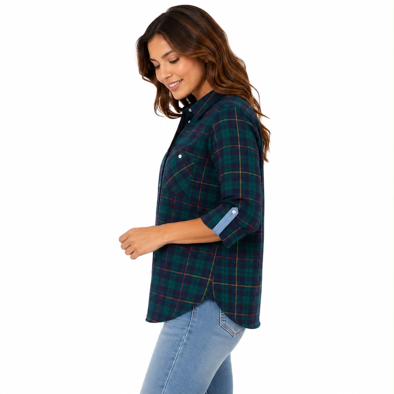 Tommy Hilfiger Plus Size Plaid Button-Front Shirt