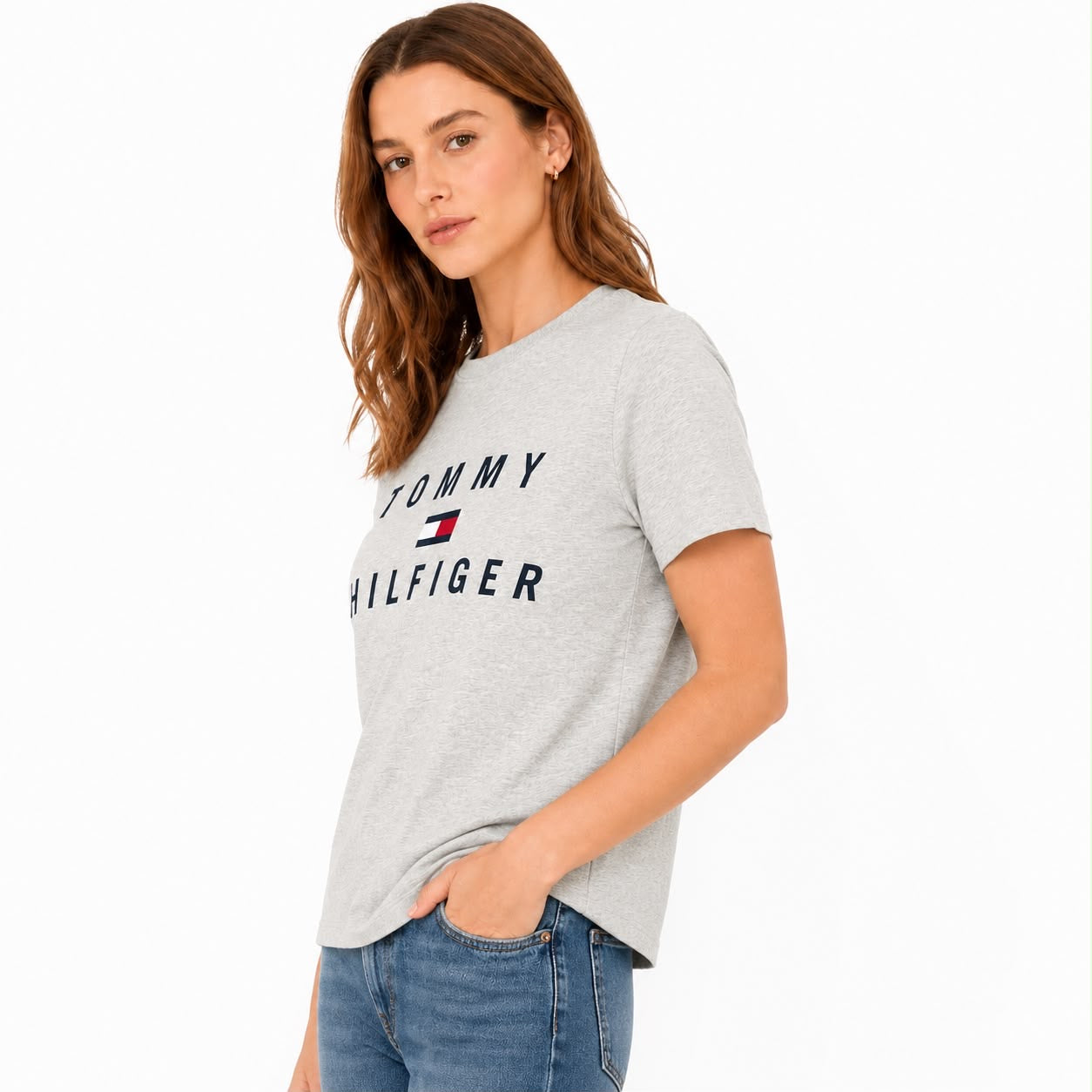 Tommy Hilfiger womens Tommy Hilfiger Short Sleeve Slim Fit Shirt