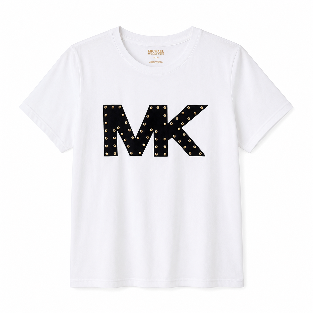 Michael Kors Studded Logo Charm T-shirt