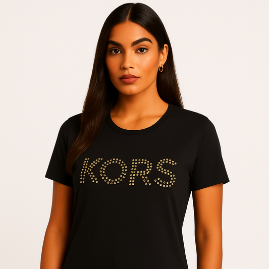 Michael Kors T-Shirt Ruched Sequin Kors Tee