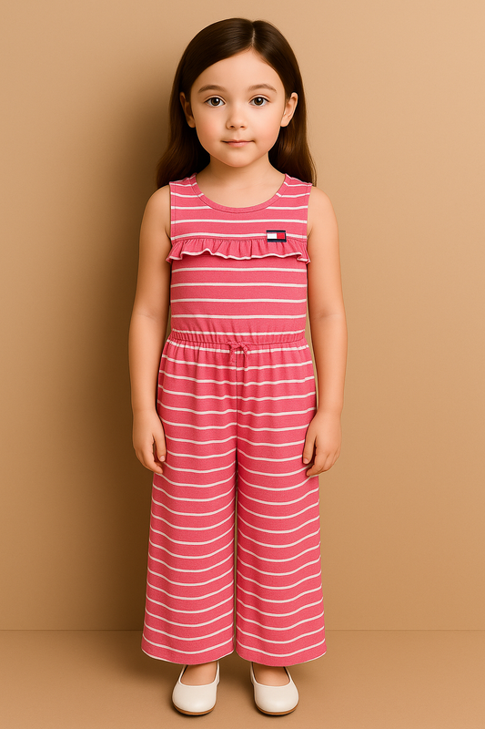 Tommy Hilfiger  Kids Girl Stripped Sleeveless Jumpsuit