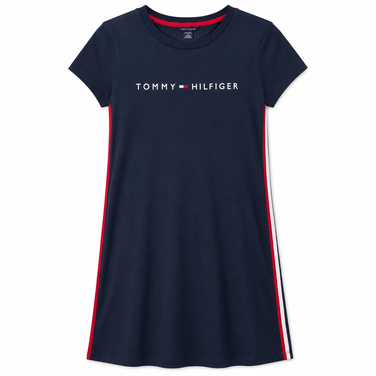 Tommy Hilfiger Girls' Kids' Flag Stripe Logo Dress