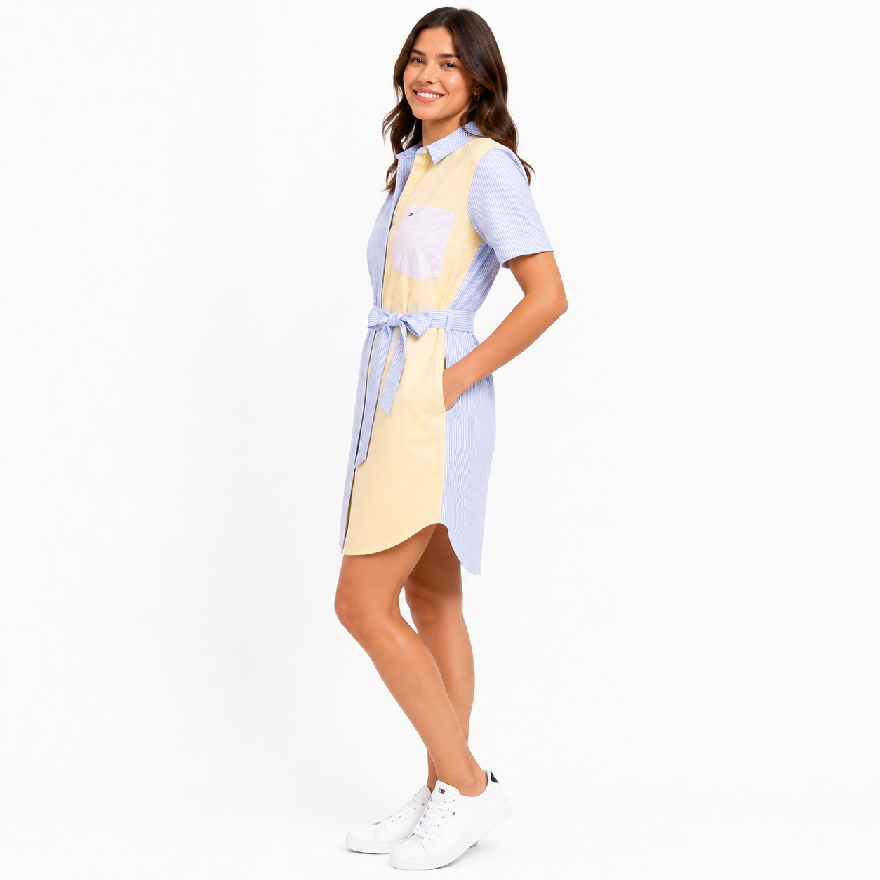 Tommy Hilfiger Oxford shirt dress with assorted stripes