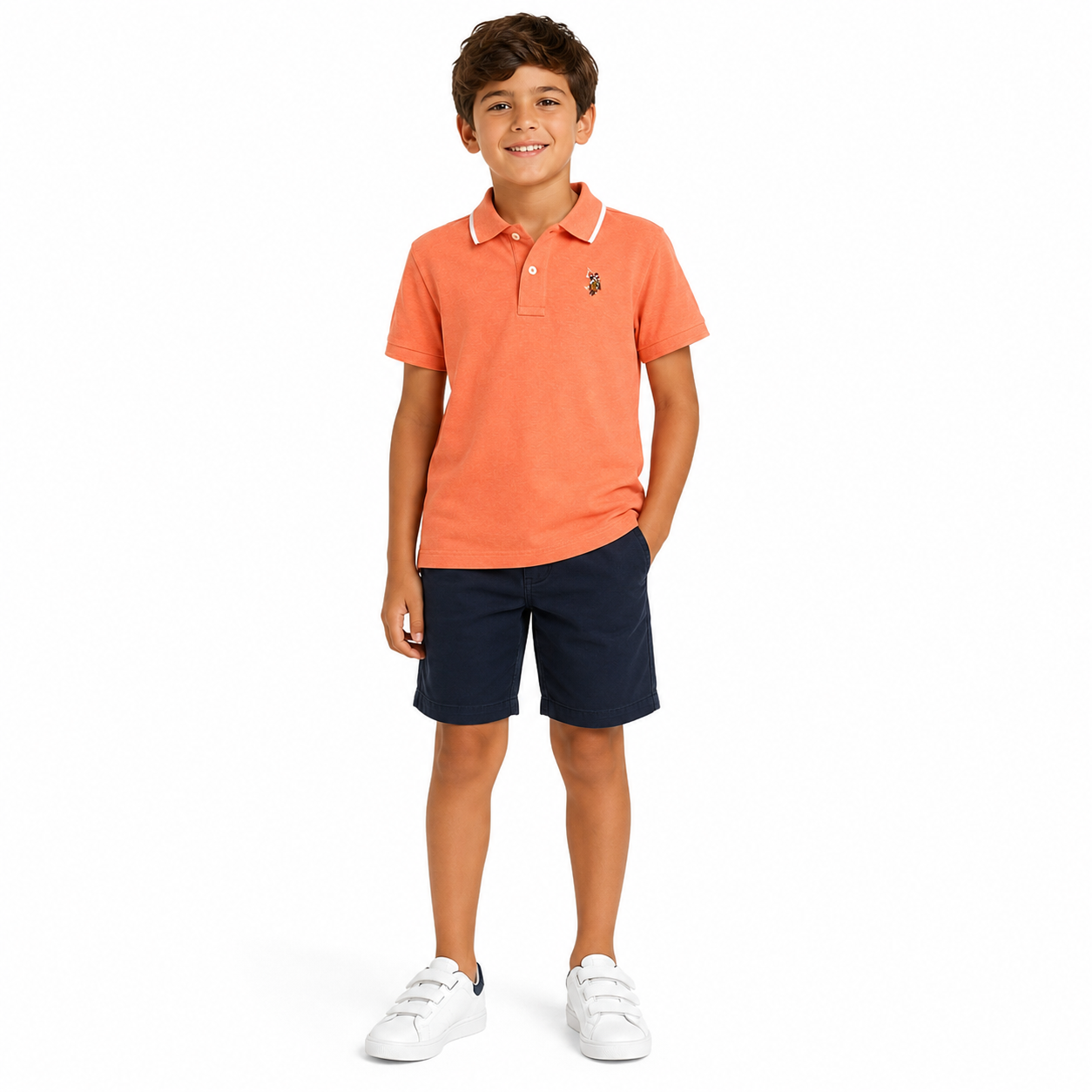 U.S. POLO ASSN- Boys Piqué Polo Shirt
