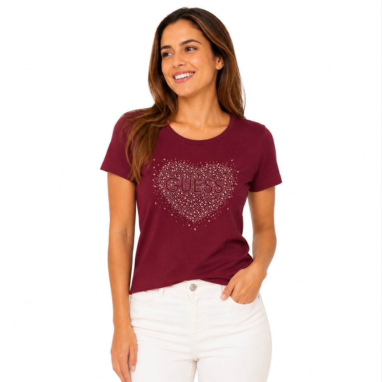 Guess Eco Bibi Heart Tee