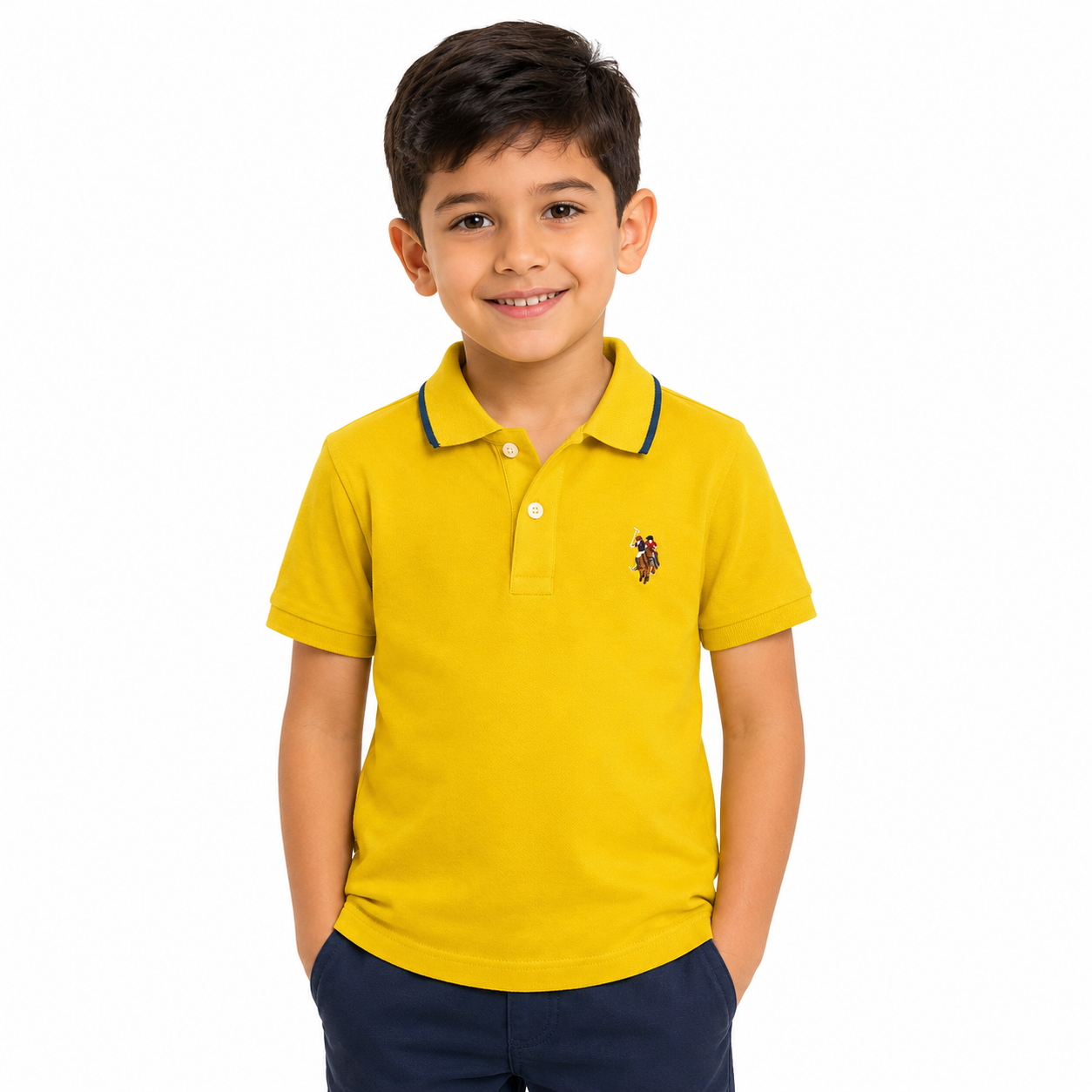 U.S. POLO ASSN-Classic yellow polo shirt