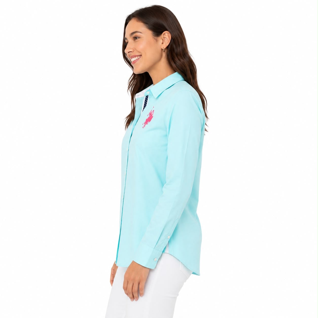 U.S Polo Assn Solid Stretch a Oxford Shirt