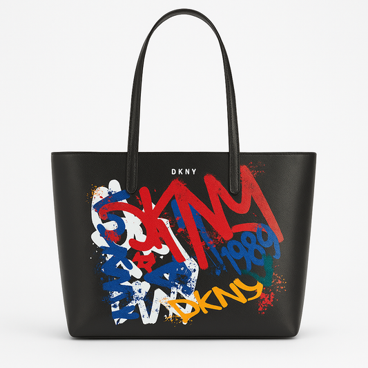 DKNY Bryant Park Large Tote Graffiti Urban Chic Handbag