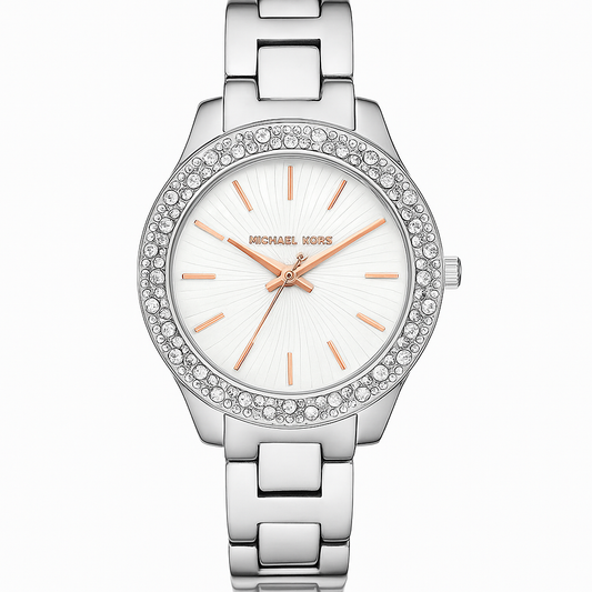 Michael Kors Liliane Pavé Two-Tone Watch