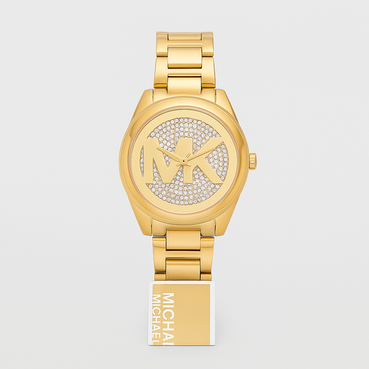Michael Kors Women's Janelle Three-Hand Gold-Tone Stainless Steel Watch
