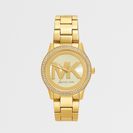 Michael Kors Women's Tibby Three-Hand Gold-Tone Stainless Steel Watch