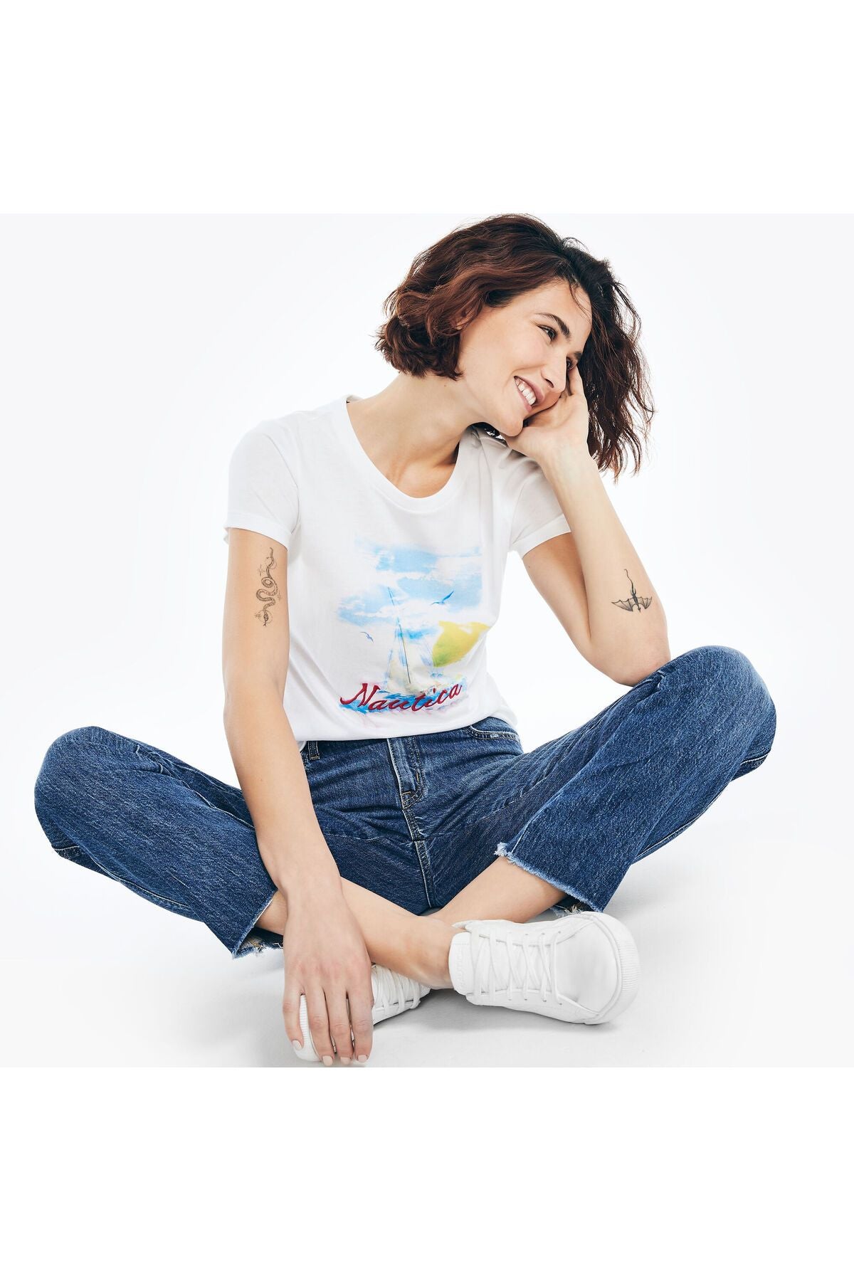 Nautica Sustainably Crafted Ocean Vives Graphic T-Shirt