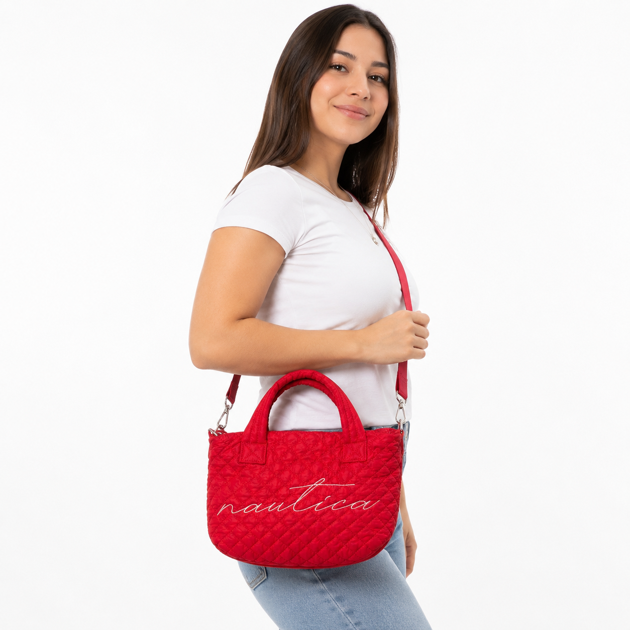 Nautica Quilted Women’s Satchel Tote Crossbody Shoulder Bag