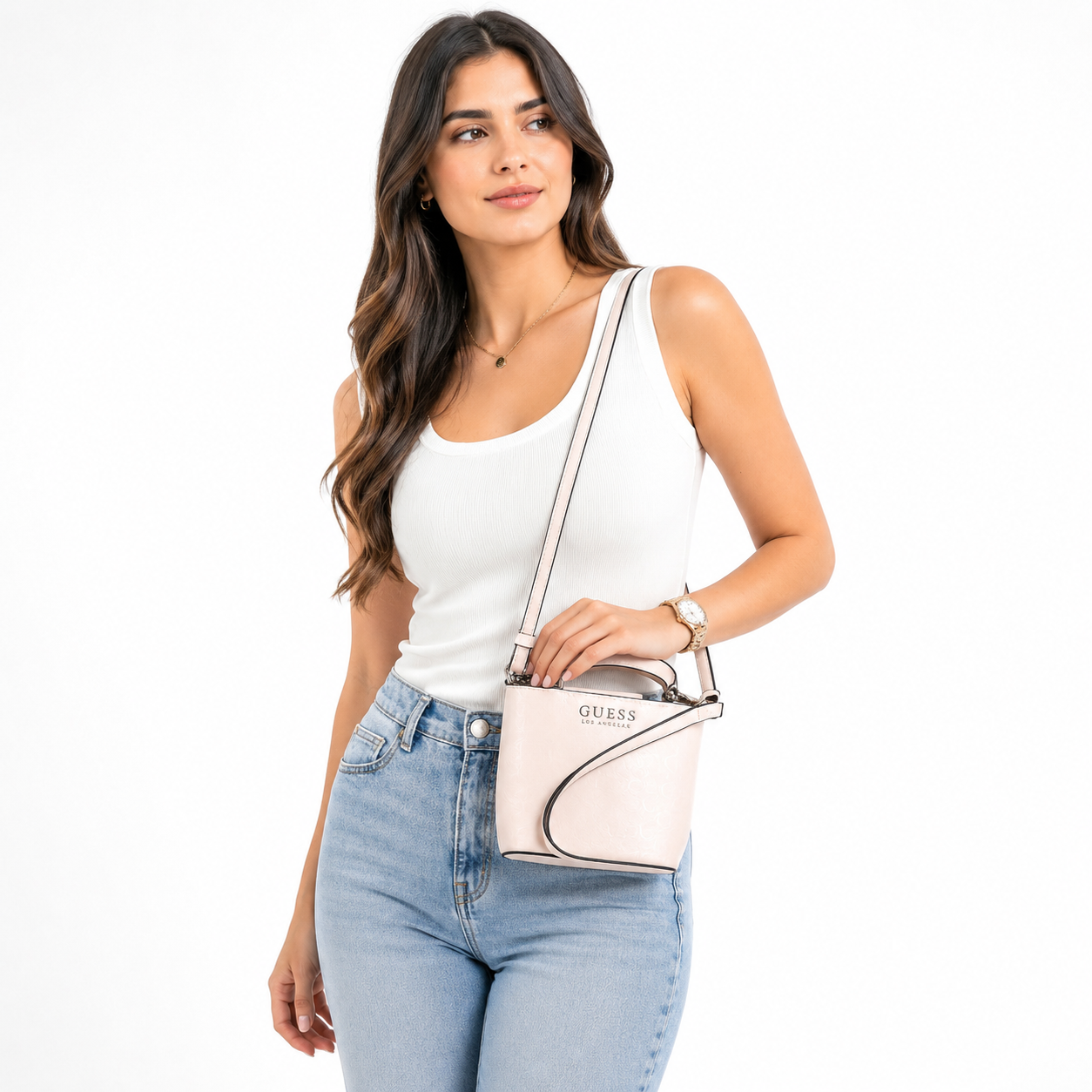 Guess Karlan Mini Bucket Crossbody bag