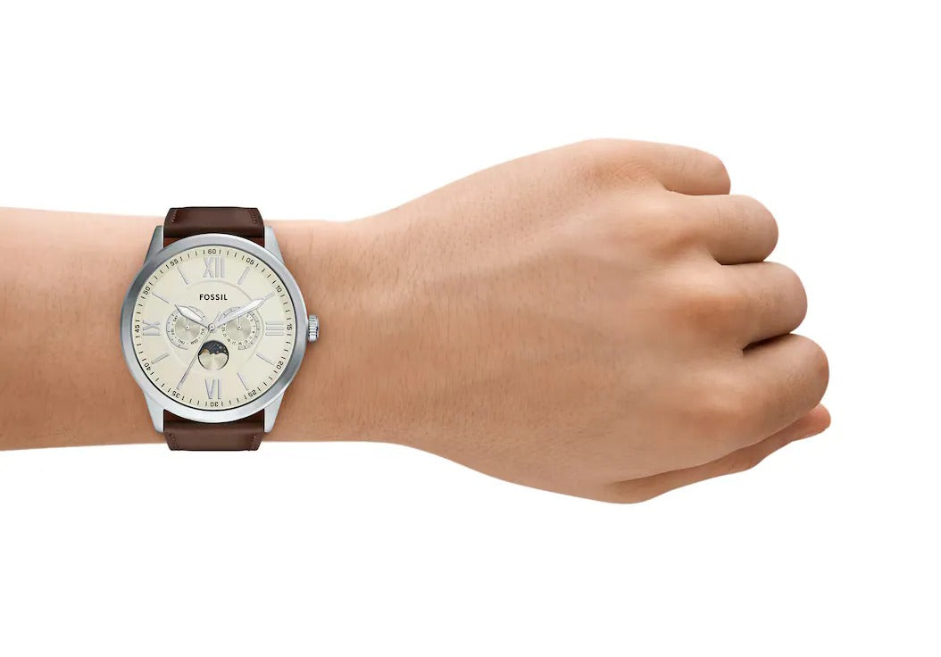 Fossil Flynn Chronograph Brown Leather Watch
