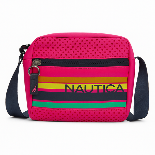 Nautica Jetty logo print camera crossbody