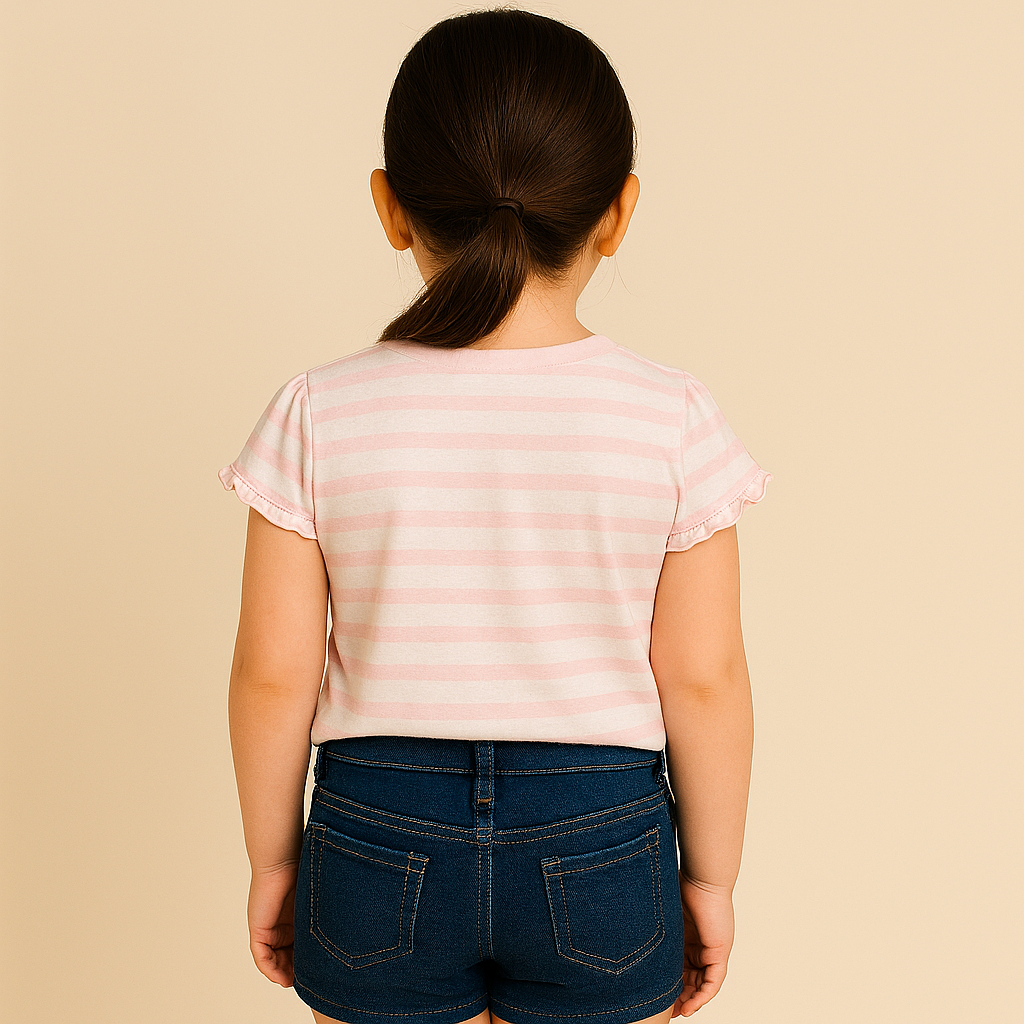 Tommy Hilfiger Kids' Stripe Ruffle-Sleeve T-Shirt