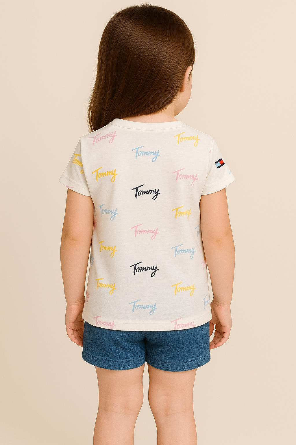 Tommy Hilfiger- Kids Allover Script Tommy T- Shirts
