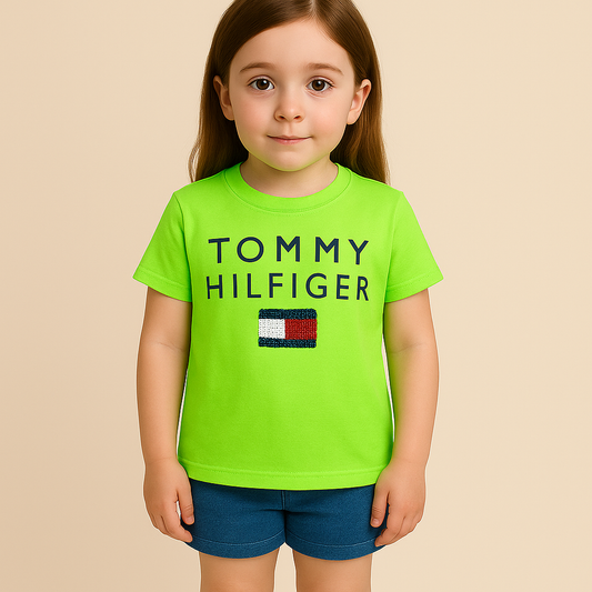 Tommy Hilfiger Kids' Logo Sequins T-Shirt