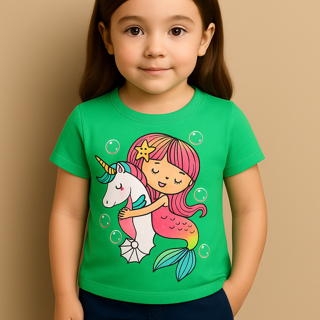 The Children’s Place Baby And Toddler Girls Mermaid Graphic Tee