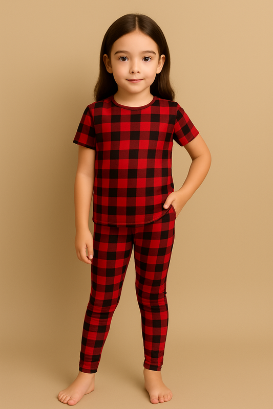Graphic Pajama Set For Girls