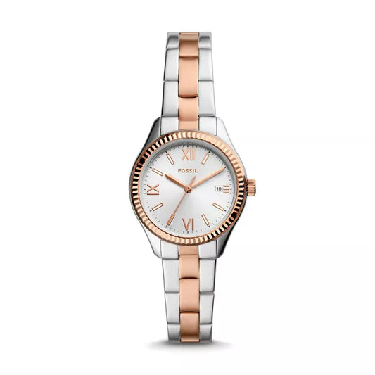 Fossil Rye Three-Hand Date Two-Tone Stainless Steel Watch