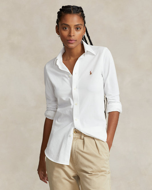 Ralph Lauren Slim Fit Knit Cotton Oxford Shirt