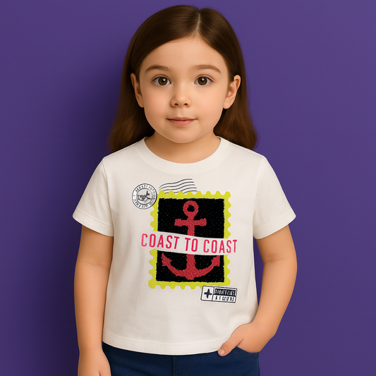 Nautica Toddler Girls' Magic Sequin Stamp T-Shirt (2T-4T)