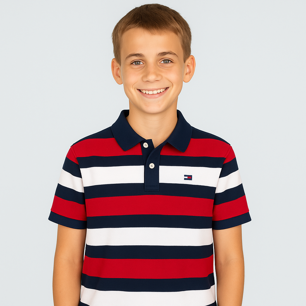Tommy Hilfiger Kids' Block Stripe Polo