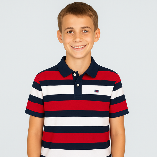 Tommy Hilfiger Kids' Block Stripe Polo