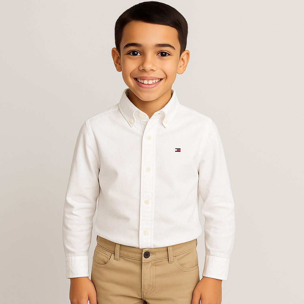Tommy Hilfiger Boys Long Sleeve Oxford Shirt