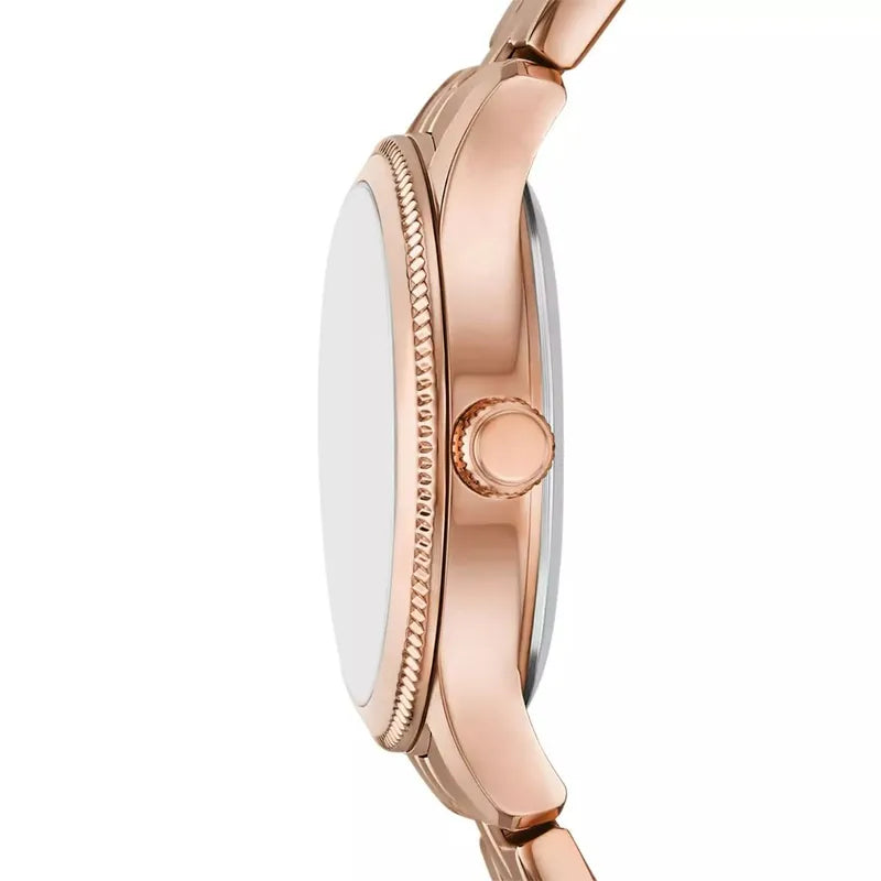 Laney Three-Hand Rose Gold-Tone Stainless Steel Watch
