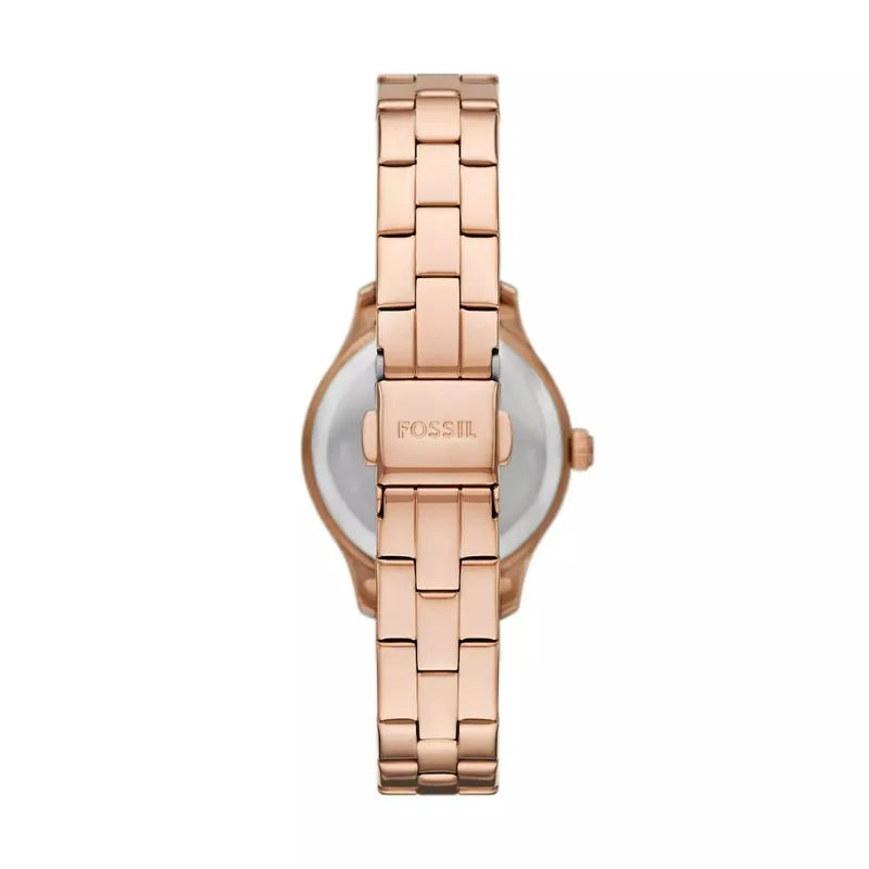 Laney Three-Hand Rose Gold-Tone Stainless Steel Watch