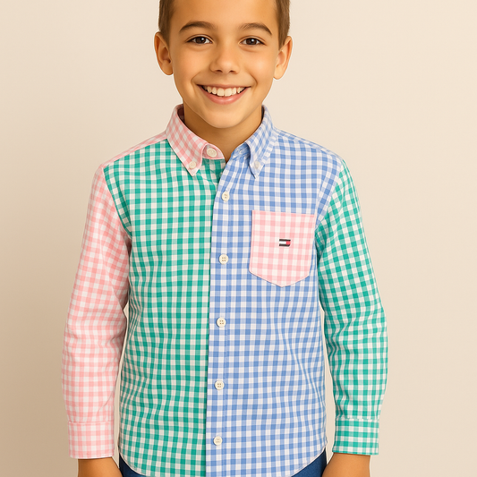 Tommy Hilfiger Big Boys 8-20 Long-Sleeve Button Down Shirt