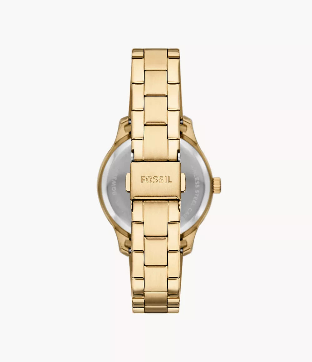 Fossil Rye Multifunction Rose Gold-Tone Stainless Steel Watch