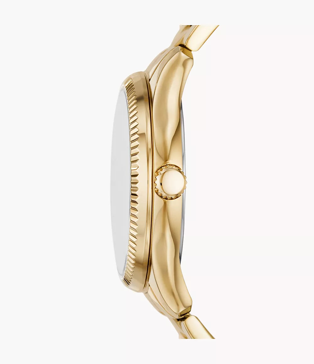Fossil Rye Multifunction Rose Gold-Tone Stainless Steel Watch