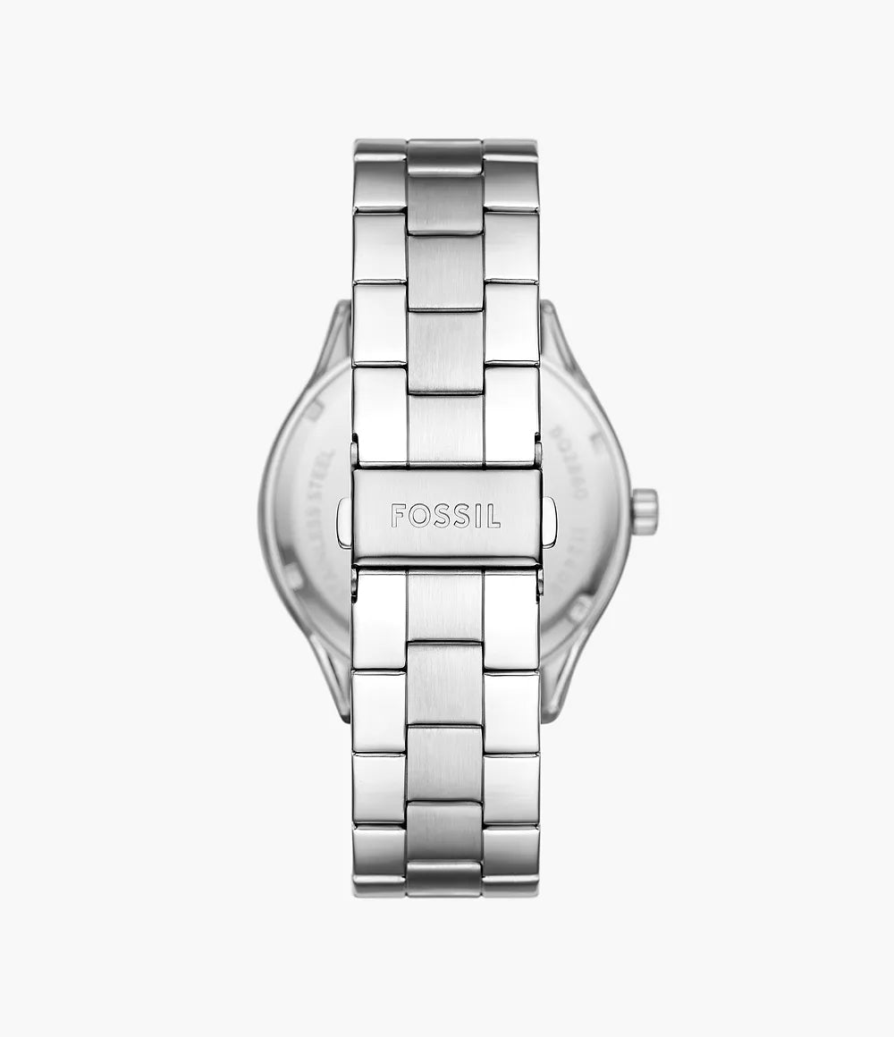 Fossil Fenmore Three-Hand Stainless Steel Watch