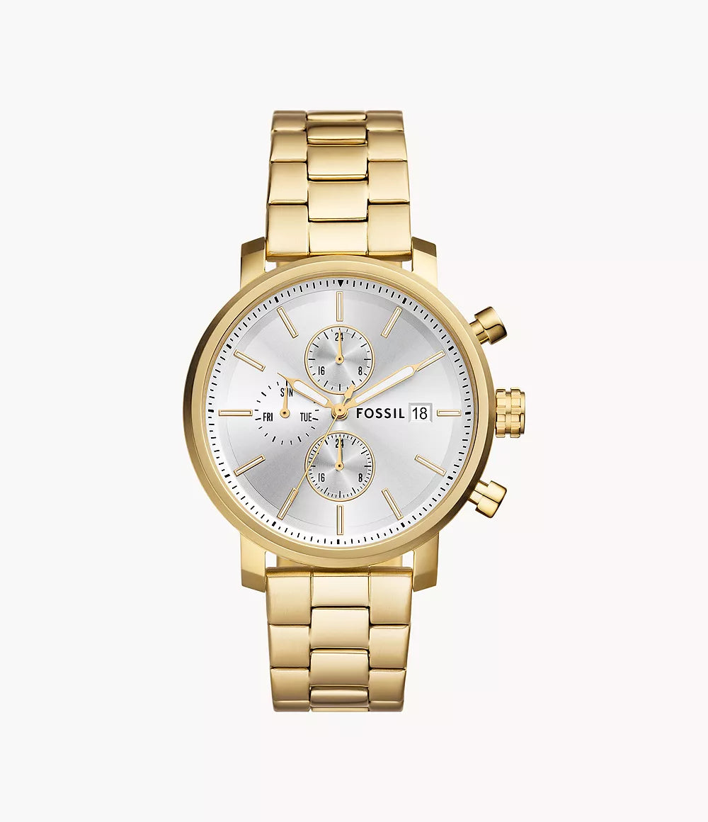Fossil Rhett Multifunction Gold-Tone Stainless Steel Watch