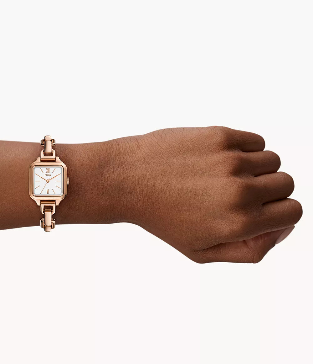 Fossil Colleen Three Hand Rose Gold Stainless Steel Watch