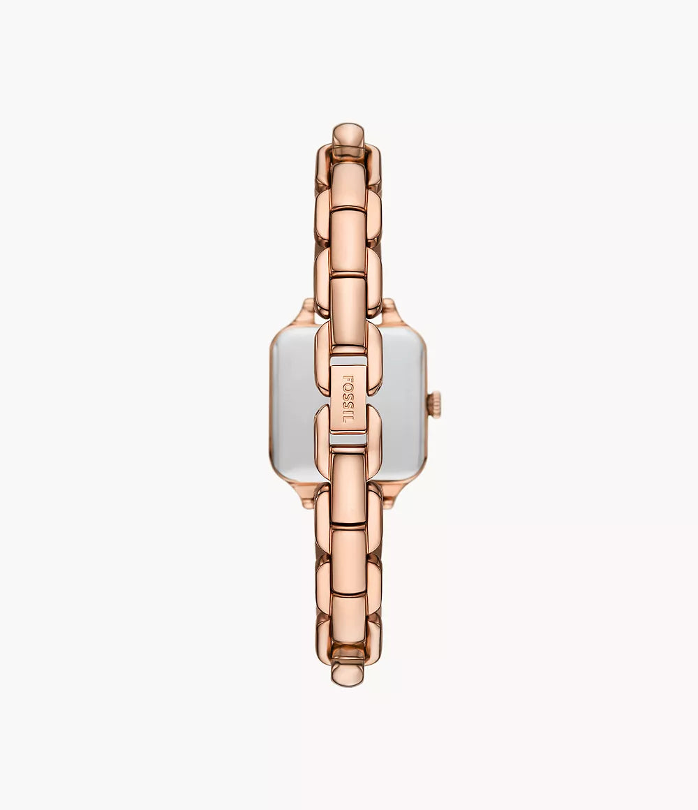 Fossil Colleen Three Hand Rose Gold Stainless Steel Watch