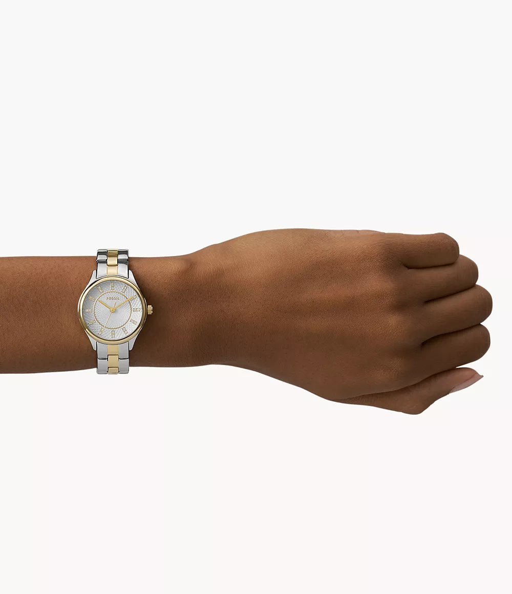 Fossil Modern Sophisticate Three-Hand Two-Tone Stainless Steel Watch