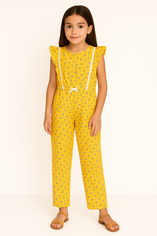 Carter’s Floral Flutter Jumpsuit - Baby Girl