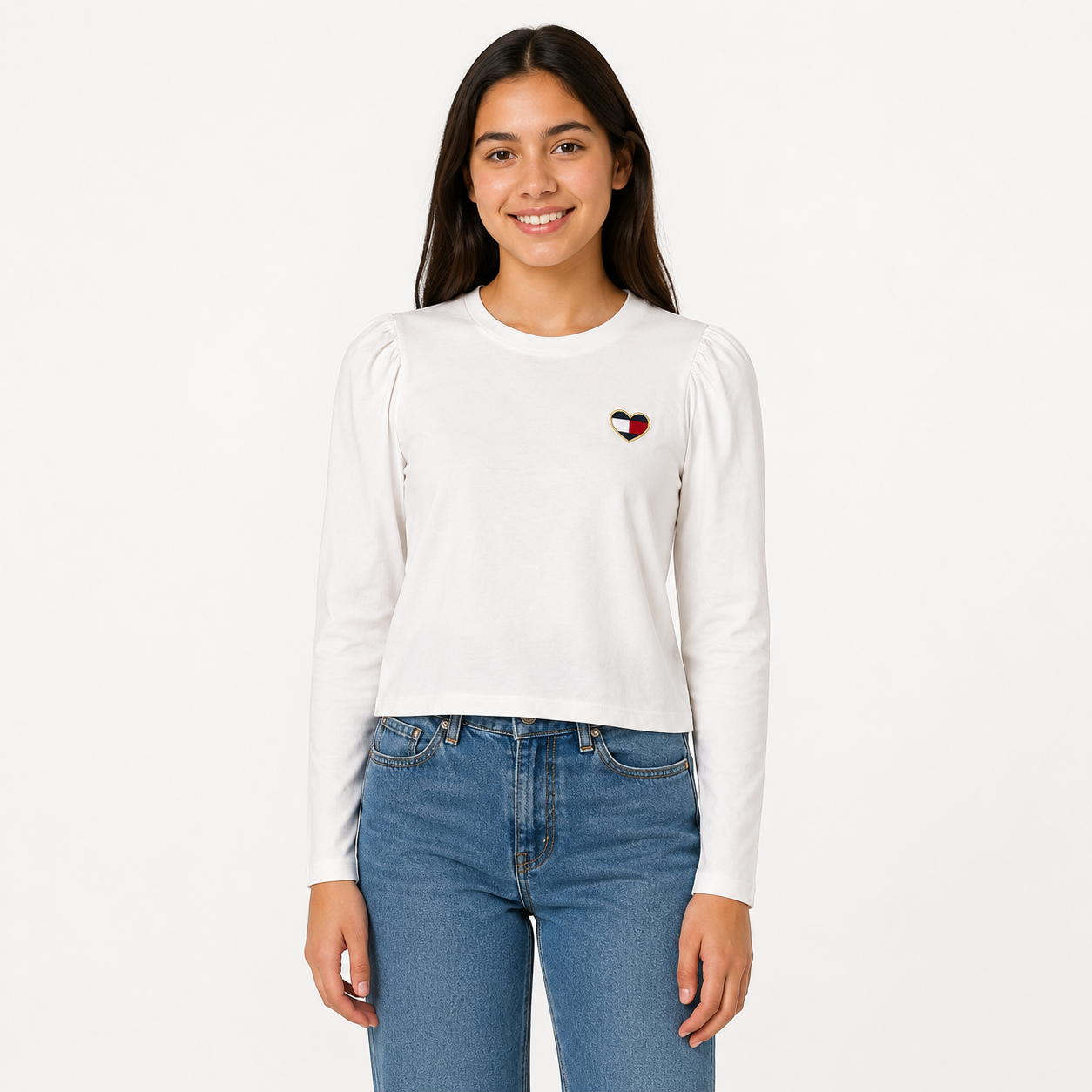 Tommy Hilfiger Kids' Puff-Shoulder T-Shirt