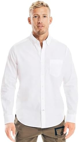 Nautica SOLID CLASSIC FIT LONG SLEEVE BUTTON DOWN