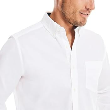 Nautica SOLID CLASSIC FIT LONG SLEEVE BUTTON DOWN