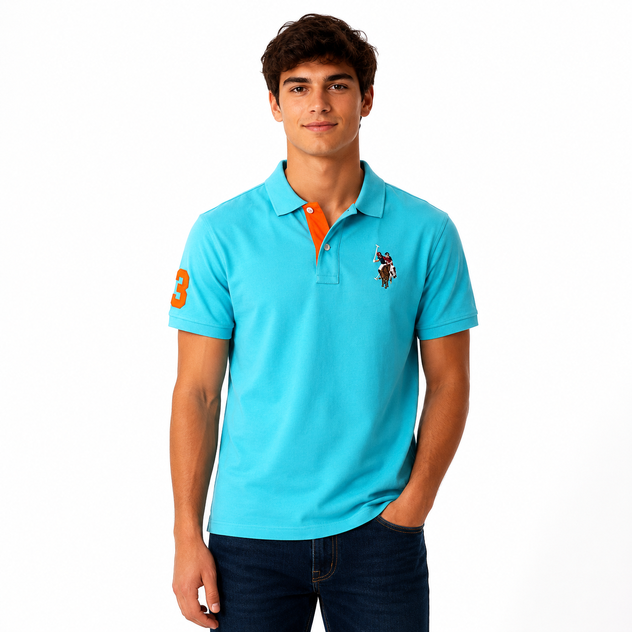 U.S. Polo Assn. boys' pique polo shirt
