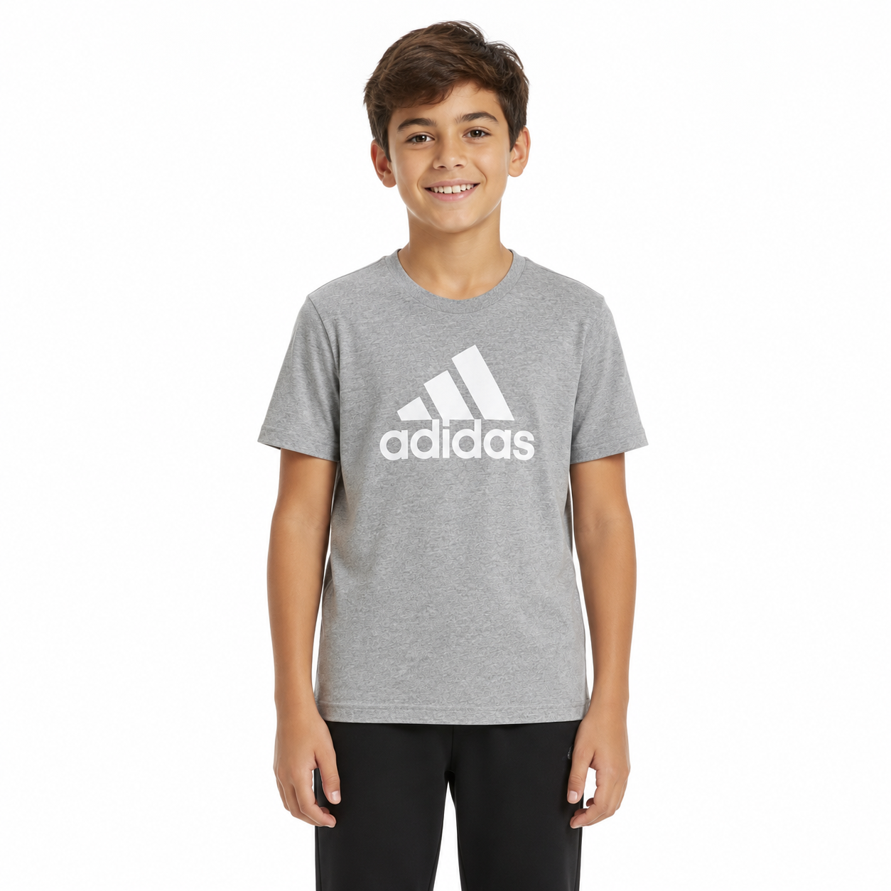 Adidas grey heather short-sleeve tee