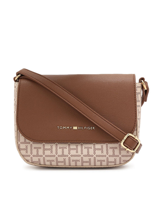 Tommy Hilfiger Womens Beige Color Handbag