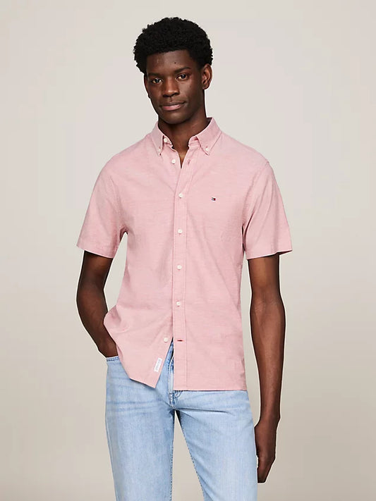 Tommy Hilfiger Regular Fit Solid Linen Shirt